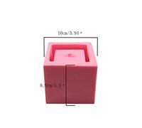 LUCKDANO Moule en Silicone pour Pot de Fleurs, 1 Pièce, Outil Artisanal Fait à la Main pour les Jardins de Bricolage, Créer des Jardinières Uniques et des Objets Artisanaux en Résine, Couleur Rose,