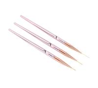 LUCKDANO Nail Art Line Brushes Set Professional 3 Tailles Pain de Peinture à Ongles Diy Convient pour le Salon à Domicile