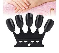 LUCKDANO Nail Art Practice 50pcs Conseils de Pratique du Nail Art - Bâtons de Présentation d'ongles en Plastique Durable pour la Présentation des Couleurs de Gel - Parfaits pour les Professionnels