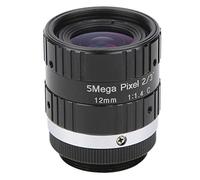 LUCKDANO Objectif Principal 5 MP HD 12 Mm pour Caméras de sécurité et Caméras Vidéo Numériques à Monture C - Ouverture Manuelle F1.6, Imagerie de Haute qualité et Construction en Alliage