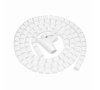 LUCKDANO Organisateur de Câbles en Spirale Flexible, Tube D'enveloppe de Fil de Protection de Cordon avec Solution Zippée pour Câbles D'ordinateur de Télévision de Bureau à Domicile (1,5 m * 16 mm)