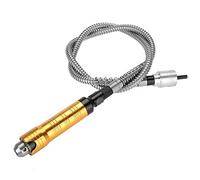 LUCKDANO Outil à Arbre Flexible Arbre Flexible de 6 Mm pour Perceuse électrique - Poignée Ergonomique, Outil à Grande Vitesse pour le Polissage, la Gravure et Plus - Complet avec Pièce à Main et clé