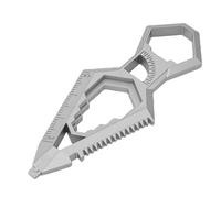 LUCKDANO Outil Porte-Clés Multifonctionnel, Ouvre-bouteille en Acier allié, Règle de Rapporteur, clé à Lime, Tournevis, avec un Design Compact et Léger, pour le Camping, la Randonnée,