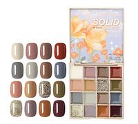 LUCKDANO Palette de Gel à Ongles de 16 Couleurs Ensemble de Vernis Gel UV Set 16 Couleurs de Nail Art de 16 Couleurs Texture Crémeuse Durée jusqu'à 21 Jours avec une Finition (3#（（（（)