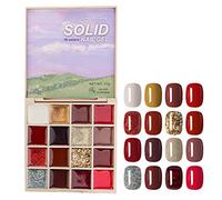 LUCKDANO Palette de Gel à Ongles de 16 Couleurs Ensemble de Vernis Gel UV Set 16 Couleurs de Nail Art de 16 Couleurs Texture Crémeuse Durée jusqu'à 21 Jours avec une Finition (2#Chenlu Rose)
