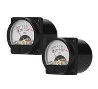 LUCKDANO Panneau VU Meter 2 PCS : VU Meters avec Rétroéclairage Chaud, Un Indicateur de Niveau Sonore Analogique DB pour équipement Audio, équipé d'une Carte Pilote pour Une Mesure Précise du