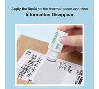 LUCKDANO Papier Thermique Fluide de Conservation des Données 20 Ml Tampon Antivol d'identité pour la Protection des Informations Personnelles - Empêche les Fuites de Données sur les Reçus, les
