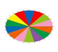 LUCKDANO Parachute Arc-en-Ciel Multicolore pour Enfants - Jeu d'extérieur de 6 M pour Un Travail d'équipe et Un Développement Physique Améliorés - Jouet de Jeu en Tissu Oxford Durable pour Enfants