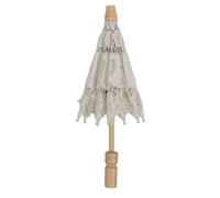 LUCKDANO Parapluie de Mariage en Dentelle | Accessoire de Photographie Nuptiale élégante | Parasol en Dentelle Portable pour Mariages et événements | Conception Compacte de 10,4 Pouces | Cadeau