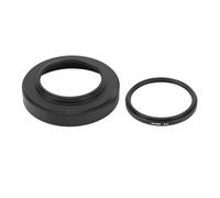 LUCKDANO Pare-Soleil d'Objectif de Caméra 46 Mm LH HN40 avec Filtre UV HD et Capuchon d'Objectif pour Objectif Z DX 16 à 50 Mm F/3,5 à 6,3 VR - Accessoires Essentiels pour Appareil Photo