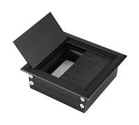 LUCKDANO Passe-Câble Métallique 2 Pièces Couvercle de Trou d'œillet de Câble Métallique - Solution de Gestion de Câbles de Bureau en Alliage d'aluminium avec Couvercle Rabattable - Idéal pour