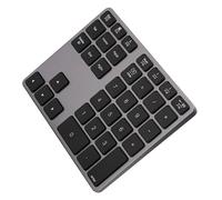 LUCKDANO Pavé Numérique sans Fil BT308 - Clavier Ultra Fin en Alliage d'aluminium Compatible avec 5.0-35 Touches pour et Mac OS Rechargeable avec Autonomie de 100 Heures (Gris Fer)