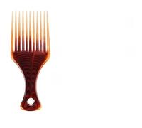 LUCKDANO Peigne à Cheveux Afro - Brosse à Cheveux Bouclés avec Fourchette en Plastique avec Dents Larges, Peigne de Massage Antistatique pour une Coiffure Effort, Idéal pour Coiffer les Bouclés