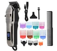 LUCKDANO Pince à Cheveux électrique à Affichage LED Rechargeable par USB | Pince à Cheveux de Haute qualité | Conception de Coiffure Précise | Portable et Rechargeable | Comprend un Peigne Guide