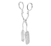 LUCKDANO Pinces de Cuisine, Pinces de Salade en Métal pour Griller en Alliage Zinc Argent Vintage Alimentaire Pain Pintes Buffet Fête Restauration Table de Cuisine