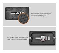 LUCKDANO Plaque à Dégagement Rapide avec Support à Vis 1/4" pour Trépied Arca Benro, Compatible avec Les Appareils Photo, Construction en Alliage Léger, Installation Facile, Disponible en (PU70)