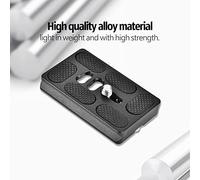 LUCKDANO Plaque à Dégagement Rapide avec Support à Vis 1/4" pour Trépied Arca Benro, Compatible avec Les Appareils Photo, Construction en Alliage Léger, Installation Facile, Disponible en (PU60)