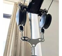 LUCKDANO Plaque D'adaptateur de Machine à Câble en Acier 2 à 1, Conversion de Crochet Double à Simple pour Les Mises à Niveau du Système de Poulie dans la Salle de Sport à Domicile (Silver)