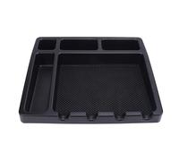 LUCKDANO Plateau Organisateur de Barbier avec 4 Encoches, Tapis Antidérapant, Outils de Coupe de Cheveux, Support de Garde de Tondeuse, Organisateur