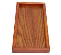 LUCKDANO Plateaux pour Servir de la Nourriture, Plateaux en Bois en Bois pour Décor élégant et Simple en comme Plateau pour Le thé, Le café, Les Collations, la Tasse d'eau, Les Boissons et Autres