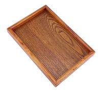 LUCKDANO Plateaux pour Servir de la Nourriture, Plateaux en Bois en Bois pour Décor élégant et Simple en comme Plateau pour Le thé, Le café, Les Collations, la Tasse d'eau, Les Boissons et Autres