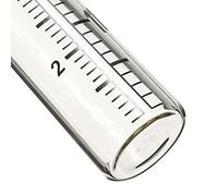 LUCKDANO Pluie Jauge Extérieur, Tube de Rainure en Verre en Verre de Rainure de de Remplacement Tube de Remplacement de 2 Pcs 5 Pouces pour Jardin Yard (Couleur Assortie)