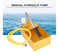 LUCKDANO Pompe de Test de Pression d'eau Hydraulique Manuelle 2,5 MPa 25 Kg - Conception en Aluminium Durable, Grand Cadran Transparent, Idéale pour les Tests de Pression de Tuyaux et les Vannes