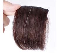 LUCKDANO Postiche pour Femme, Perruque Synthétique Moelleuse avec Pince à Haute élasticité, Coutures à Double Rangée, pour épaississement (marron clair 30cm)