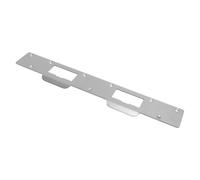 LUCKDANO Pouces Strike Plates Plaque de Gâche de Porte à Double Trous en Acier renforcé de 5 à 6 Pouces Plaque de sécurité Facile à Installer pour une Maison Améliorée (WHITE)