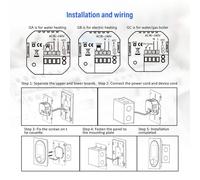 LUCKDANO pour Chaudière à Eau/gaz et Chauffage électrique avec écran Tactile VA, WiFi activé, Programmation Hebdomadaire 5+1+1, Conception Conviviale (Chauffage de l'eau avec WiFi)