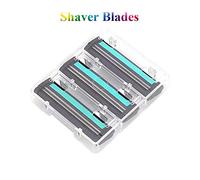 LUCKDANO Premium 3pcs Lames de Rasage pour Hommes Aiguiseur Double Couche Lames en Acier Inoxydable de Haute qualité pour un Rasage en Douceur Durables et Portables pour Hommes