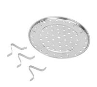 LUCKDANO Rack de Vapeur, Poisson Légume Porte-Cuites Cuites à la Vapeur à Plateau de Plateau de de Cuisson en Acier en Acier Inoxydable Accessoires (Grand diamètre 26cm)