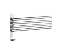 LUCKDANO Racks de Serviette pour Salle de Bain, Porte-Serviette Porte-Serviette Pliable Bras plissé de Bain Serviette Mur Murale Pivotant Racks de avec Crochets Organisateur de (Type 3)