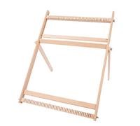 LUCKDANO Rag Rug Weaving Cadre de Tissage Réglable Métier à Tisser en Bois Massif Machine à Coudre Cadre Artisanal Réglable Facile à Saisir pour les Projets de Bricolage 27,56 X 19,69 X 1,18 Pouces