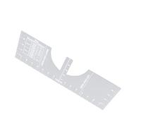 LUCKDANO Règle de Tshirt, Outil de Mesure des Chemises de la Direction de Chemise pour la Presse à Chaleur PVC Matériau Env. 40,5 X 12,7 Cm / 15,9 X 5,0 Pouces pour les Fournitures de Couture