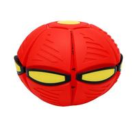 LUCKDANO Soucoupe Volante Balle Rebondissante Disque Volant Transformable Balle à écraser 2 Modes TPR Matériau Doux Bords Lisses Anti-Stress pour Enfants Jeu Intérieur Extérieur