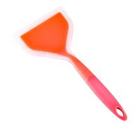 LUCKDANO Spatule Large pour Biscuits, Crêpes en Silicone, Orange Translucide, Retourneur Flexible pour Retourner et Servir Facilement, Antiadhésif, Essentiel de Cuisine