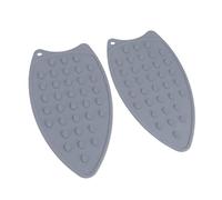 LUCKDANO Tapis de Repassage, Repose-tas de Pava de Fer à Fer pour Repasser le Coussin de Repos en Polyvalent 2 Pcs en Silicone en Pad pour les Planches de Repasser les (GREY)