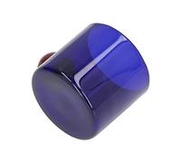 LUCKDANO Tasse en Verre ambré Tasse à café Multifonctionnelle en Verre de Style Rétro Minimaliste et Résistante à la Chaleur avec un Design en Boule de Bois, Adaptée au café, à la Bière et au thé.