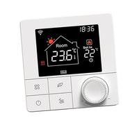 LUCKDANO Thermostat de Chaudière Intelligent WiFi avec Application et Commande Vocale - Thermostat Programmable LCD 2,8 Pouces pour Un Contrôle Efficace du Chauffage (Chauffage de l'eau 3A)
