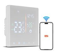 LUCKDANO Thermostat Intelligent : Thermostat Numérique Programmable à écran Tactile Complet avec Modes Manuel/Automatique, adapté à la Plomberie Domestique et au Design Moderne. (Chauffage