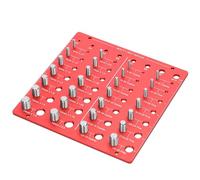 LUCKDANO Vérificateur de Taille de Boulon d'écrou - Outil de Filetage en Aluminium de Haute Précision - Convient aux Tailles Métriques et Impériales Outil d'identification de Filetage Rapide et