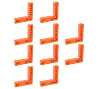 LUCKDANO Woodworking Tools Right Ensemble d'outils à Angle Droit de 10 Pièces Fabriqués à Partir de Plastique Technique pour des Mesures Précises du Travail du Bois pour un Usage Professionnel et