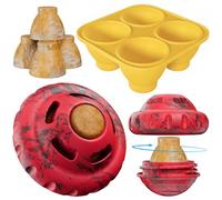 luckdoor Jouets pour Chiens pour Les Garder occupés, Jouets d'enrichissement pour Chiens congelés, entraînement à la Nourriture Lente pour soulager l'ennui et stimuler, Jouet de Balle