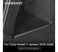LUCKEASY pour Tesla Model Y Juniper 2025 2026 - Accessoires de rangement pour coffre arrière de voiture, seaux de rangement pour coffre gauche et droit