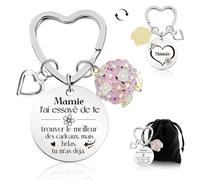 Luckeey Cadeau Mamie, Porte Clef Je T’aime Mamie Cadeau Fete Des Grand Mere, Anniversaire Cadeaux