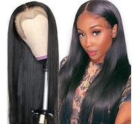 LUCKFEN Perruque Femme Naturelle, Perruque Cheveux Humain Brésilien 13x6 Lace Front Wig Straight, 150% Densité avec Baby Hair, Couleur Naturelle pour Femmes, 12 Pouces (30 cm)