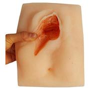LUCKFY Avancée vulvaire Suture Modèle Pratique - périnéale Incision Suture Suture Formation Pad modèle de Peau - pour l'infirmière, étudiants en médecine, réutilisable et Durable,Leftincision