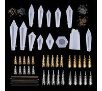 LUCKGONI 1 lot de moules en silicone pour résine époxy en forme de pendule