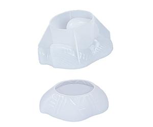 LUCKGONI Boîte de rangement en forme de cygne - Moule en silicone pour résine époxy - Pour maquillage et bijoux